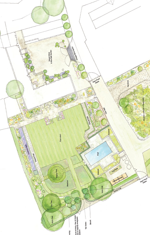 Process Page 06 Garden Design Masterplan Full Scale Oxfordshire