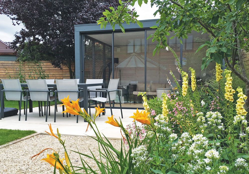 Hardy Reliable Perennials Centranthus, Hemerocallis, Digitalis Grandiflora (perennial), With Touches Of White Digitalis Alba (bienniel) Used0sparingly